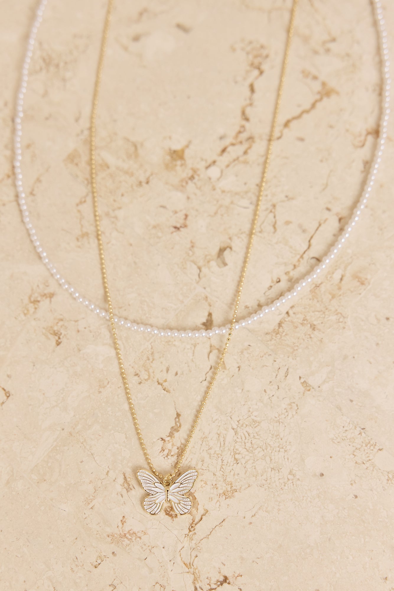 Butterfly Whimsy Necklace Gold