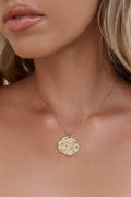 Cloud Paths Necklace Gold