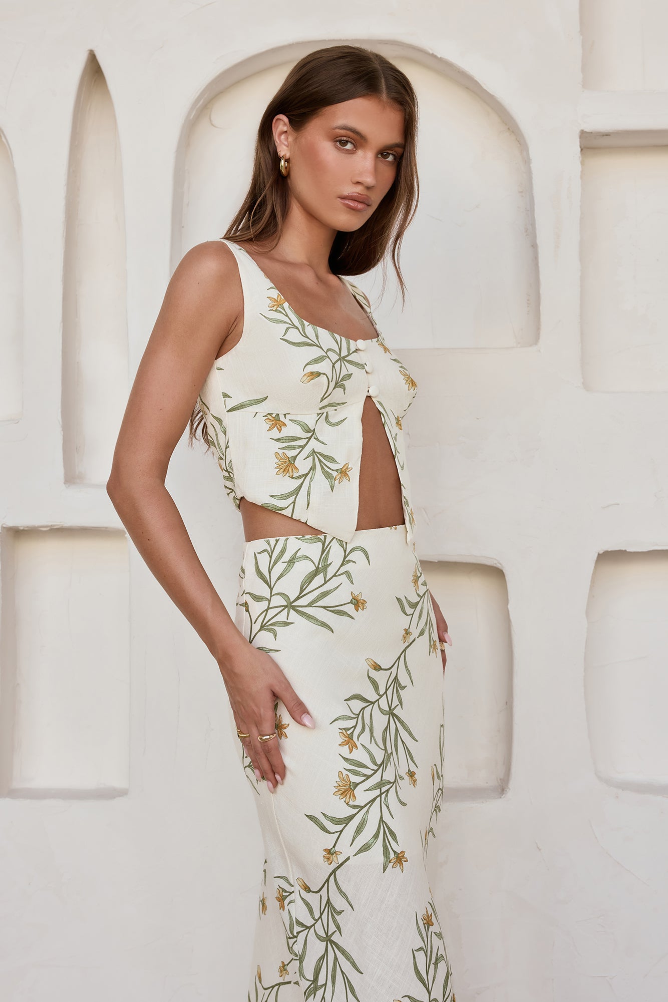 Hopes and Dreams Maxi Skirt Cream