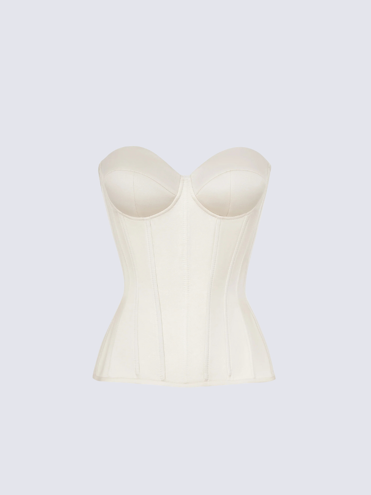 Eva Corset in White - Elegant, Figure-Flattering Shapewear
