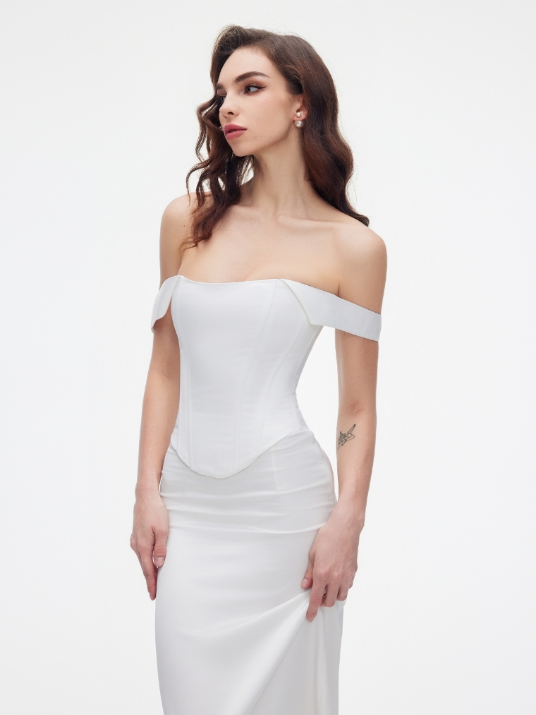 White Sia corset