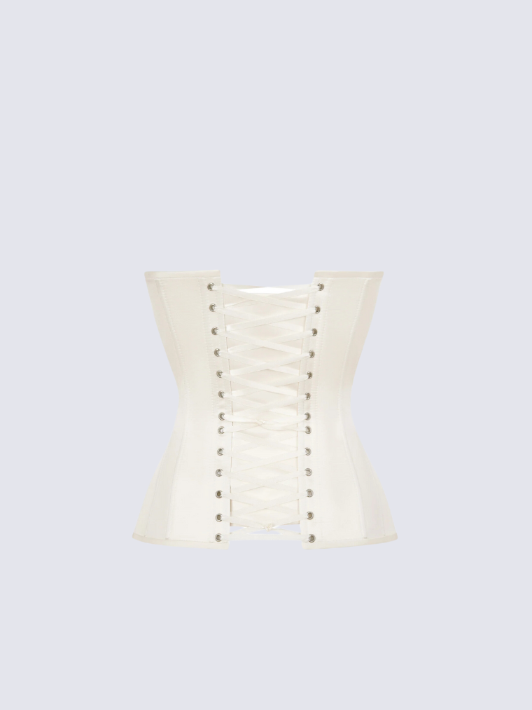 Eva Corset in White - Elegant, Figure-Flattering Shapewear