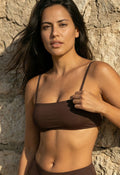 Valeria Bikini-Oberteil Braun