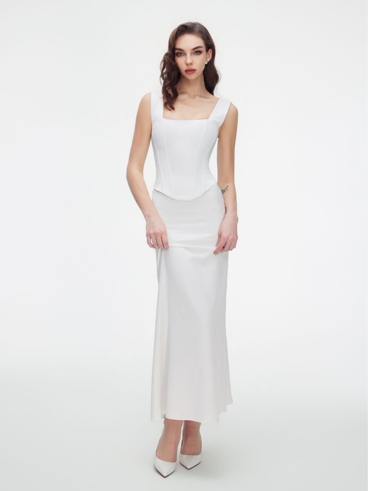 White Sia corset