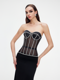 Secret Shaping Bra with Rhinestones - Black