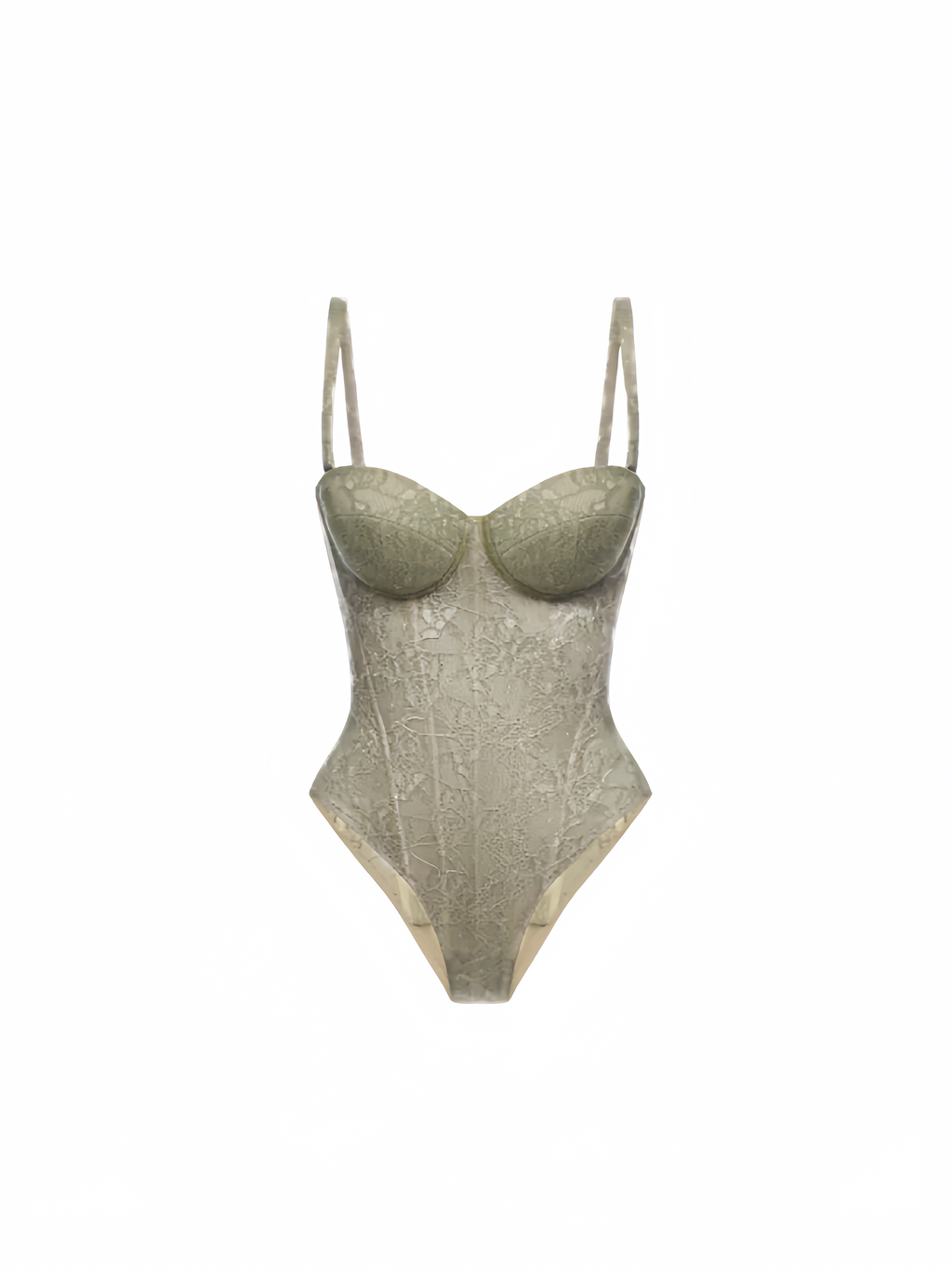 Moss Luxe Corset – Elegant, Sculpted Silhouette