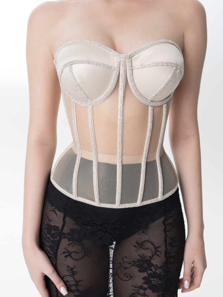 Secret-Form Shaping Bra with Sparkling Rhinestones