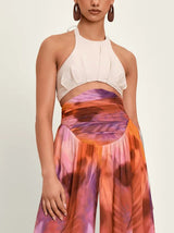 Unique Tie-Dye Versatile Suspender Jumpsuit