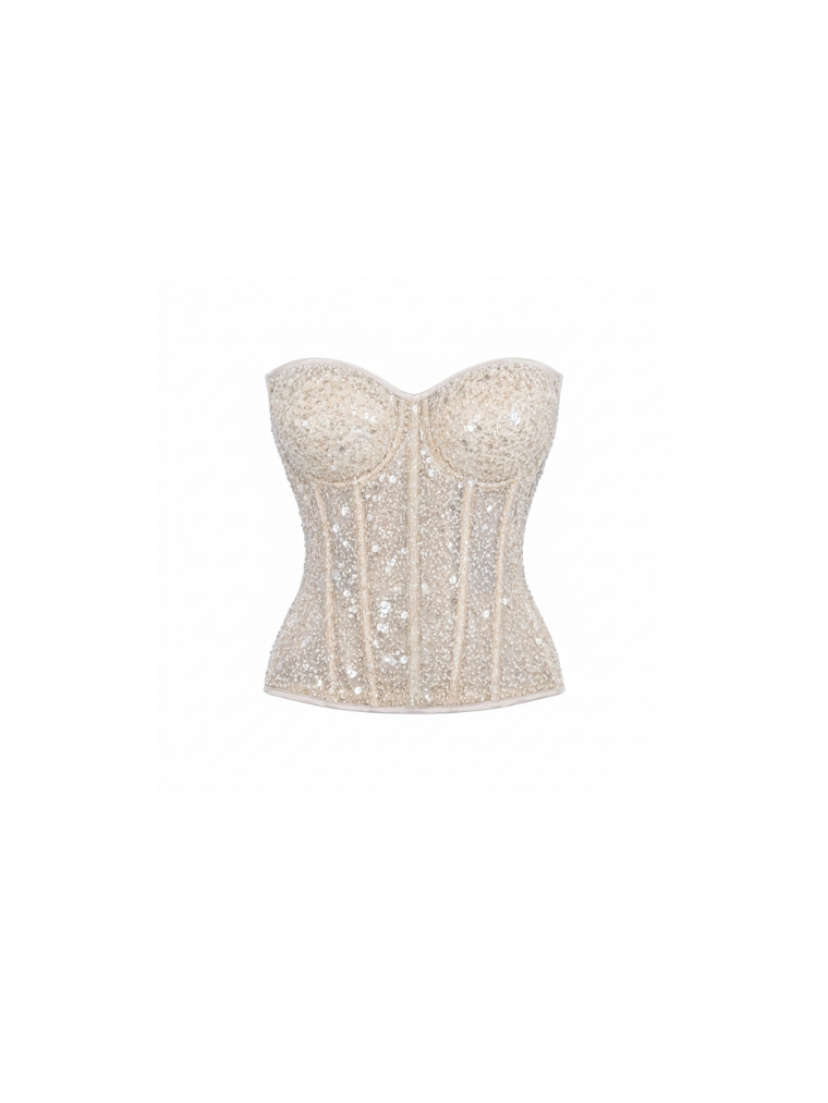 Solène Shinny Corset - Shimmering, Figure-Enhancing Corset