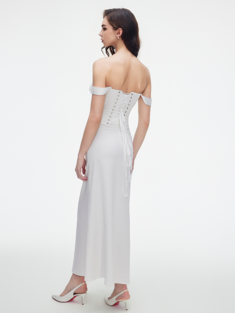 White Sia corset