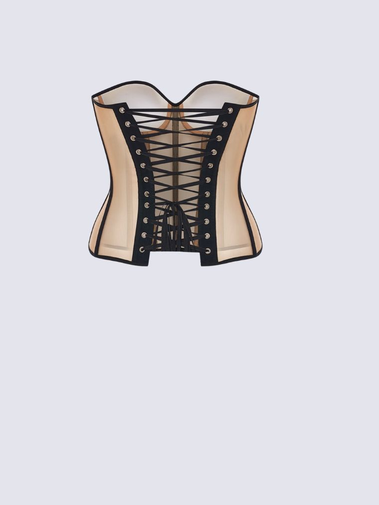Athens Corset: Elegant Lace-Up Bodice for a Timeless Silhouette