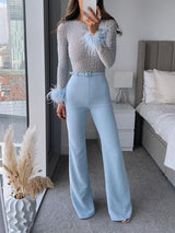Elegant High-neck Sequined Jumpsuit