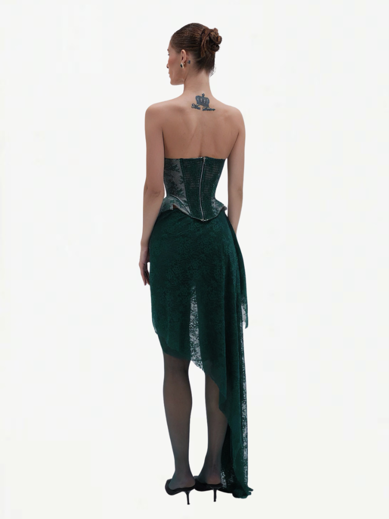 Emerald Luxe Couture Corset