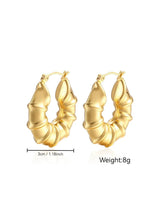 Bamboo Design Earrings