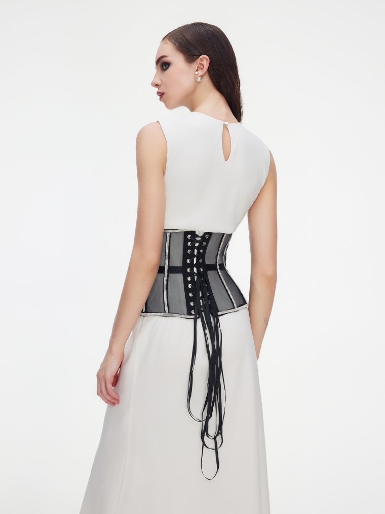 Rhinestone-Embellished Cape