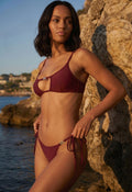 Amira Burgundy Bikini Set - Chic, Flattering Swimwear for Summer