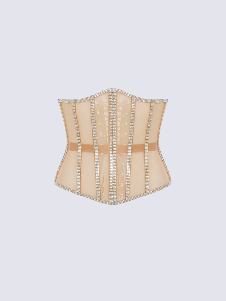 Rhinestone-Embellished Cape