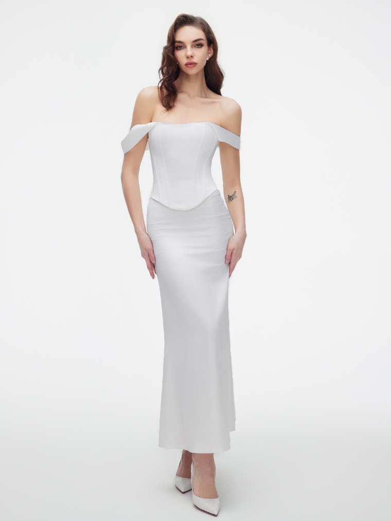 White Sia corset