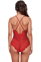 Floral Scalloped Teddy