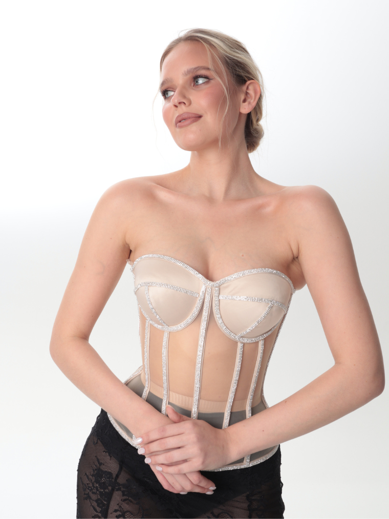 Secret-Form Shaping Bra with Sparkling Rhinestones