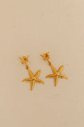 18K Gold Plated Starfish Magic Earrings Gold