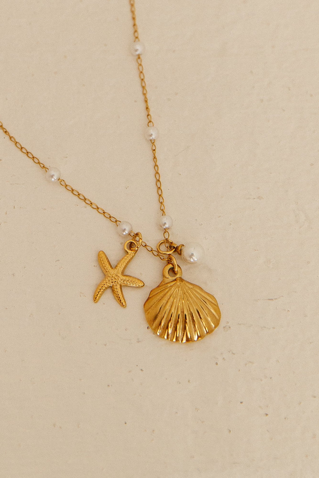 18K Gold Plated Warm Oceans Necklace Gold