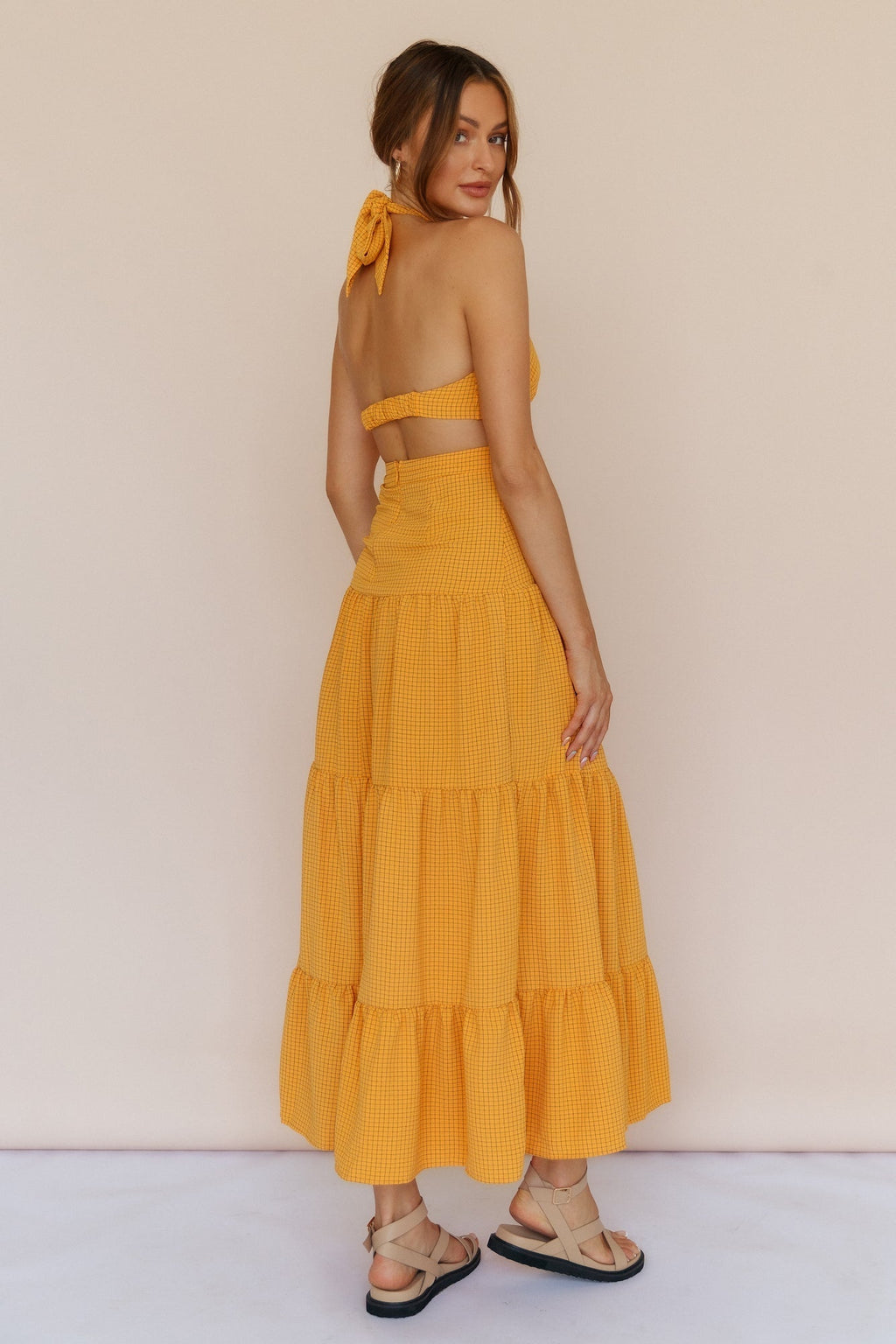 Morning Dew Maxi Dress Orange