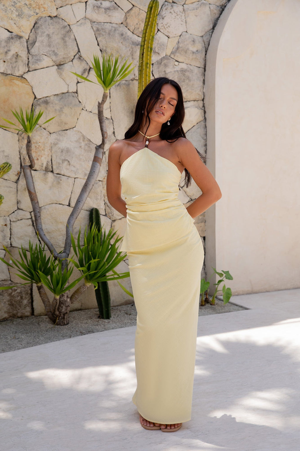 Halzie Maxi Skirt Yellow