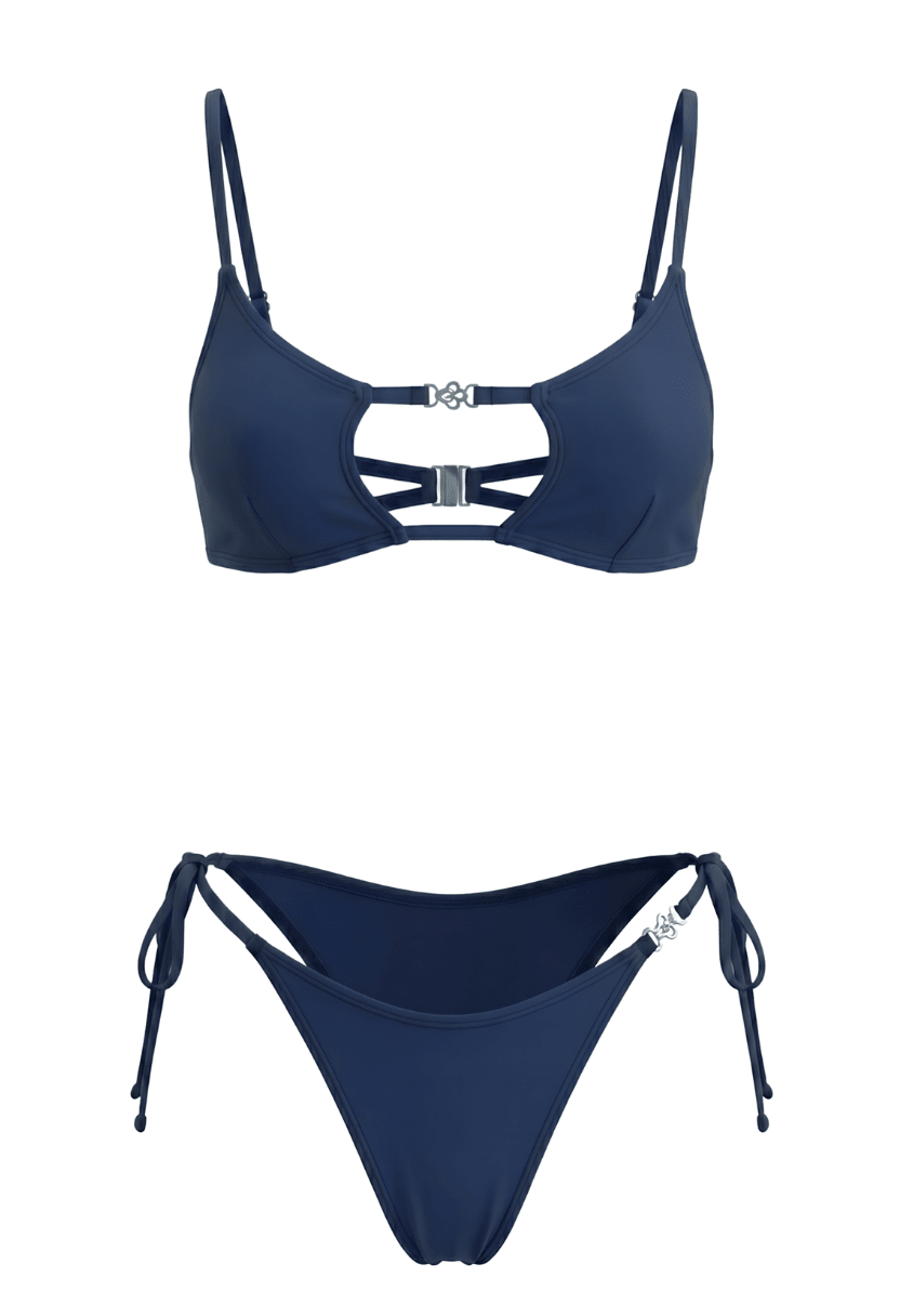 Amira Bikini Set in Navy