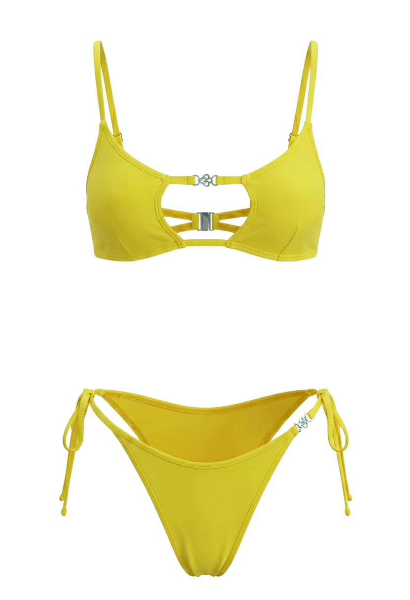 Amira Yellow Bikini Set - Bright 2-Piece Swimsuit
