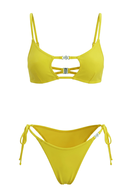 Amira Yellow Bikini Set - Bright 2-Piece Swimsuit