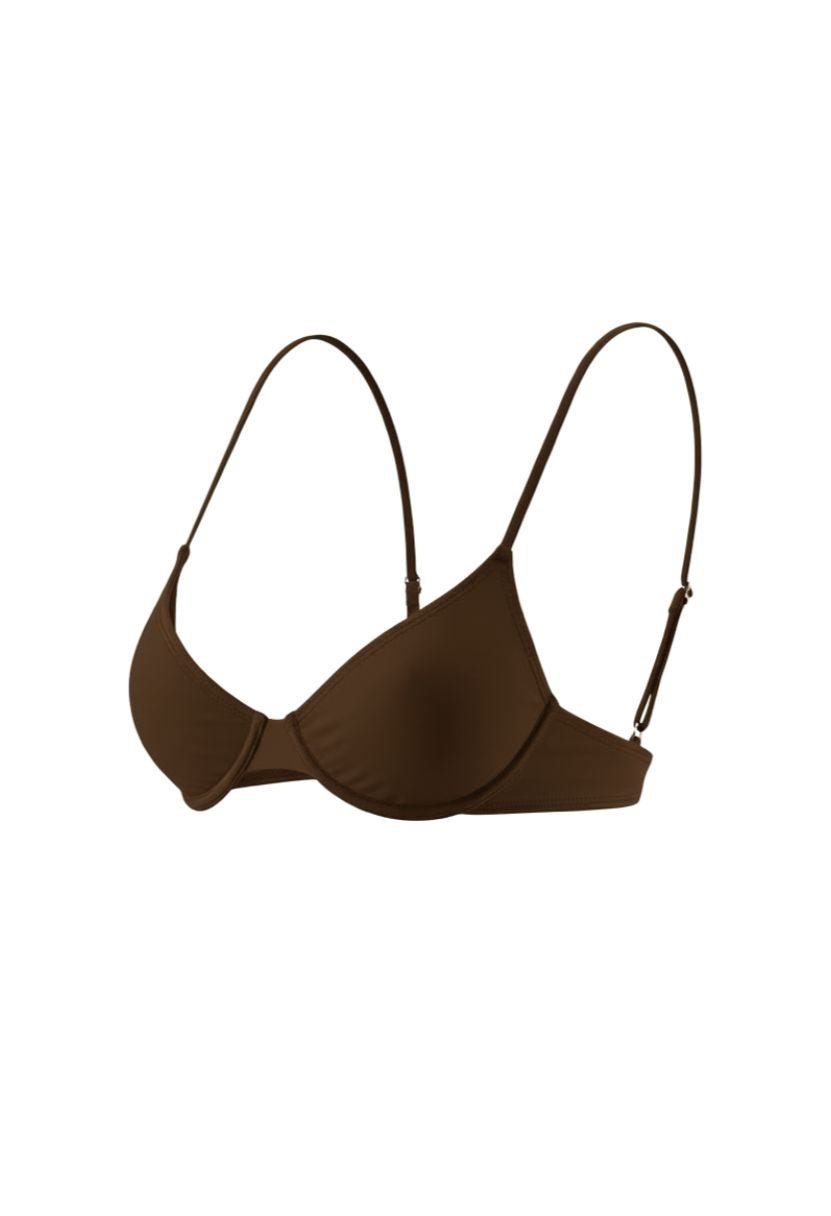 Bianca Bikini Top Brown