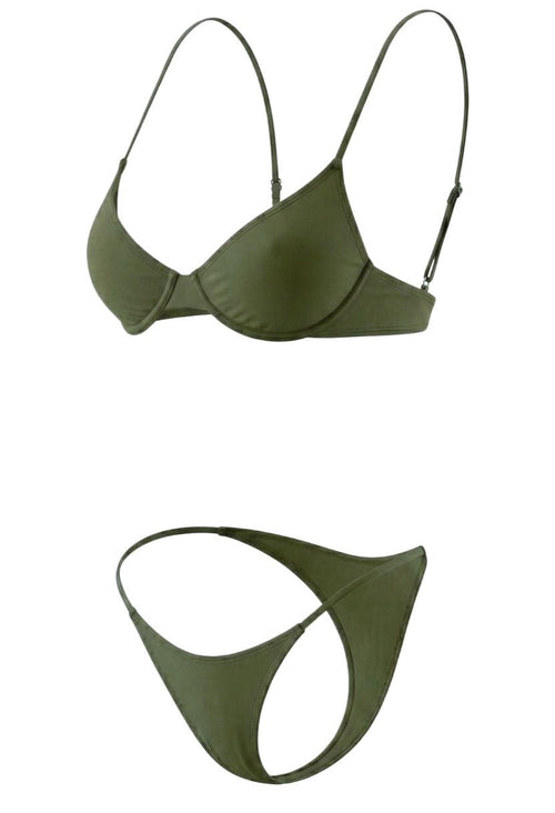 Bianca Olive Bikini Set - Chic & Flattering Summer Swimwear