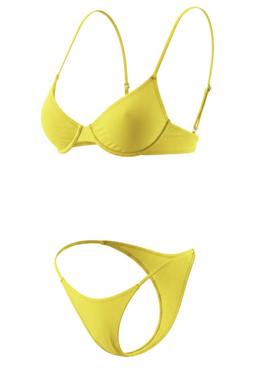 Bianca Yellow Bikini Set – Bright, Beach-Ready Swimwear