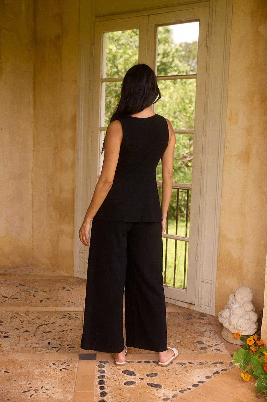 Shell Island Top Black