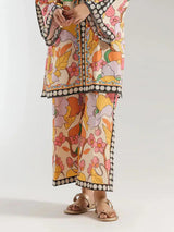 Boho-Inspired Ethnic Print Oversized Midi Shirt