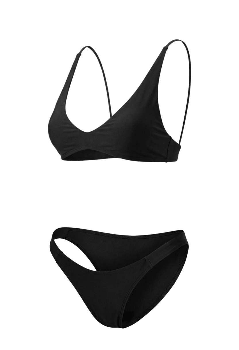 Elara Black Bikini Set - Sleek & Flattering Swimwear
