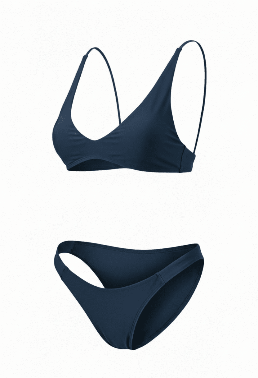 Elara Navy Bikini Set – Chic & Flattering Two-Piece Swimwear