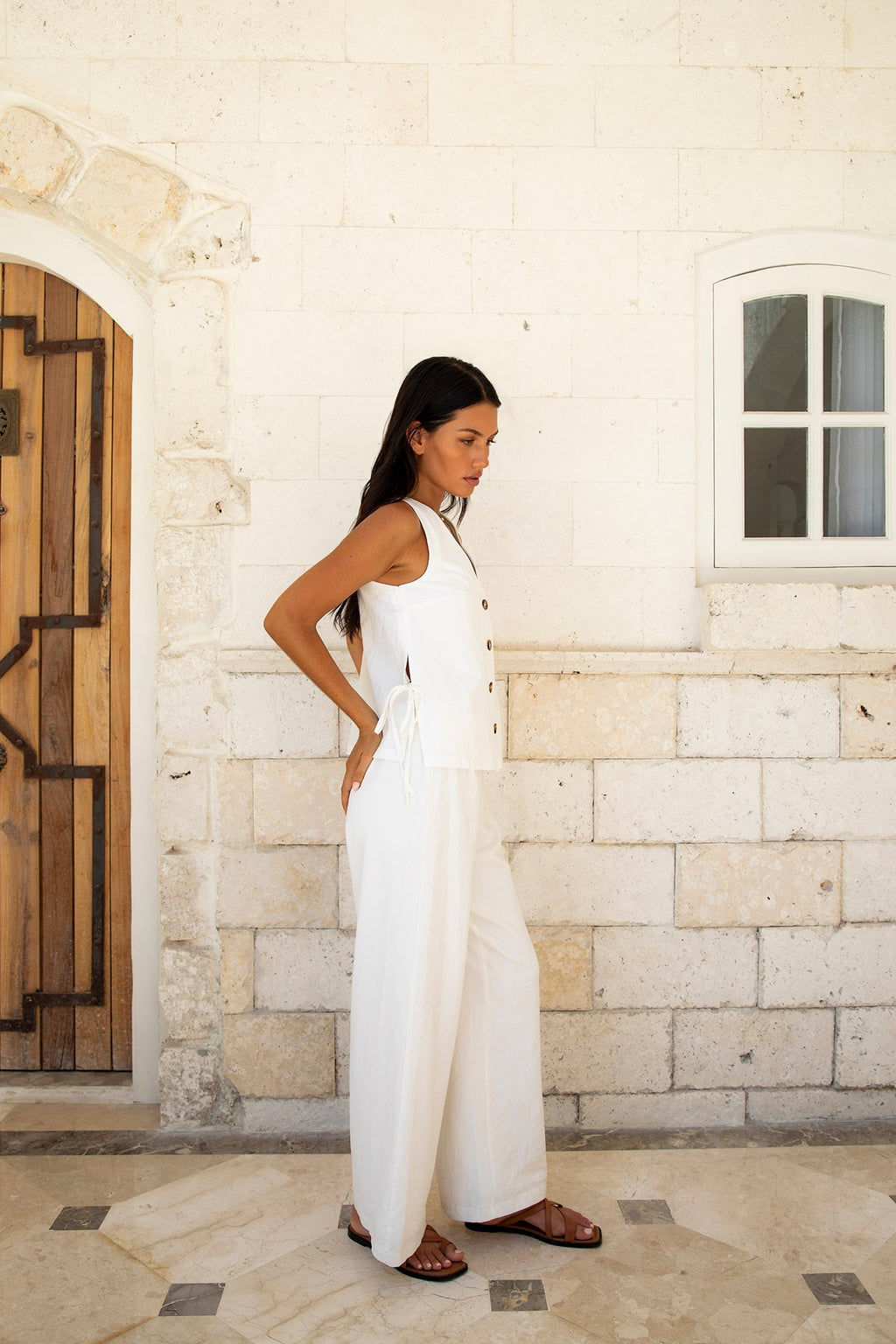 Heading South Vest Top White