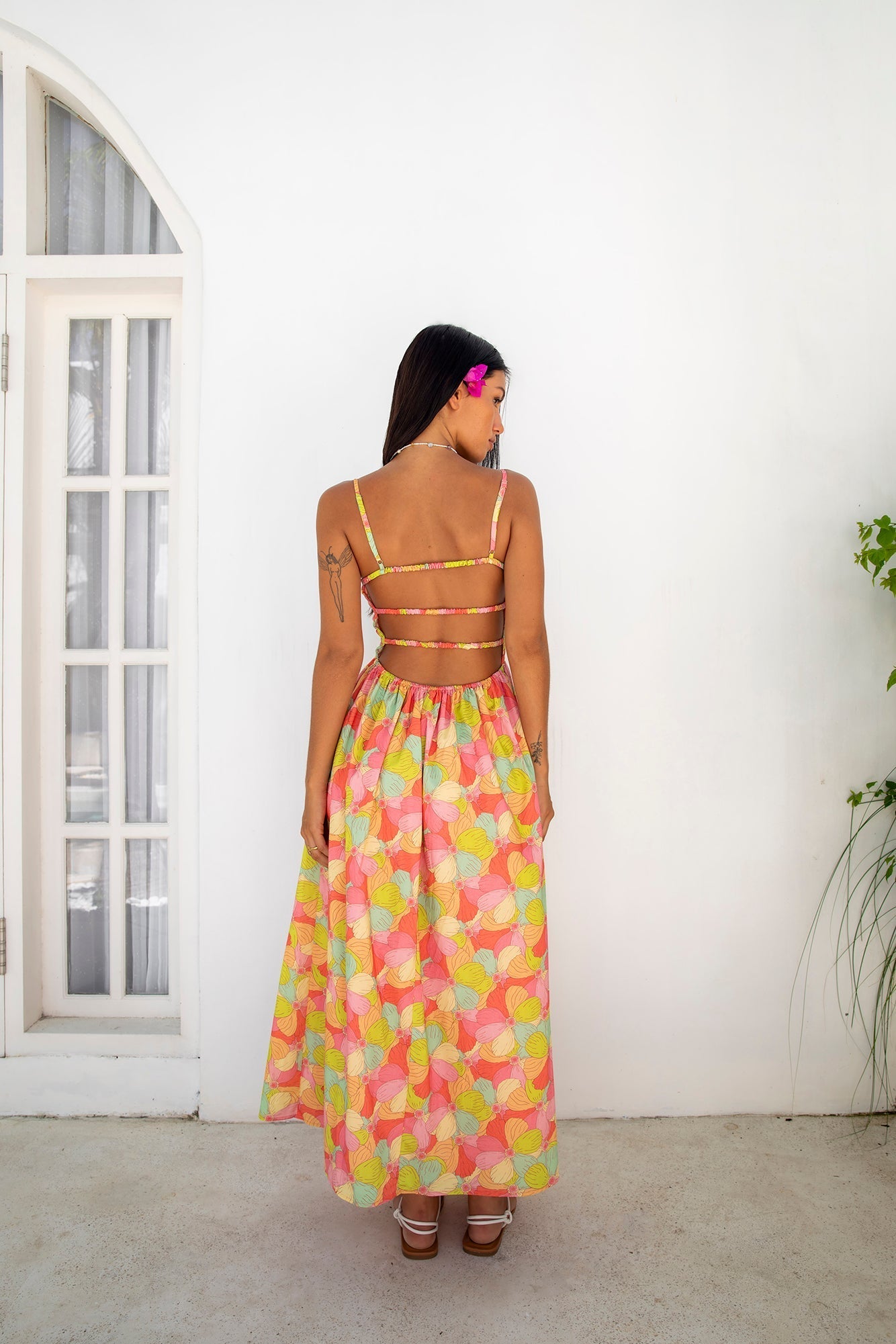 ARESS MILANO In Bloom Maxi Dress Floral