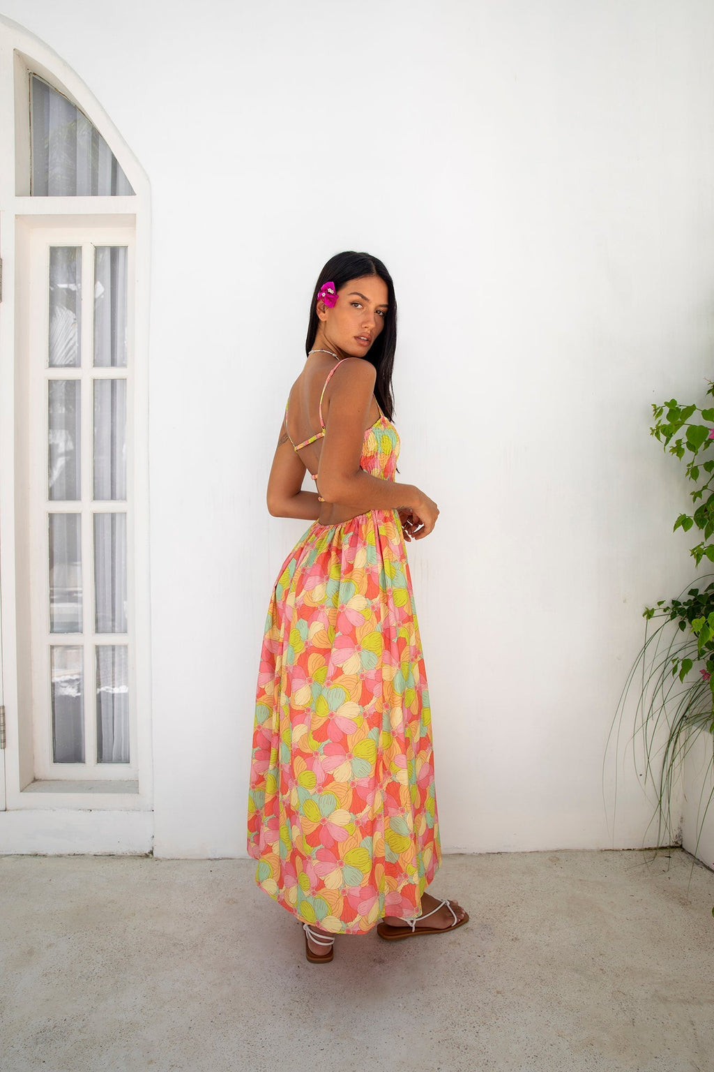 ARESS MILANO In Bloom Maxi Dress Floral