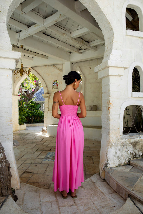 ARESS MILANO Blushing Lovers Maxi-Kleid Pink