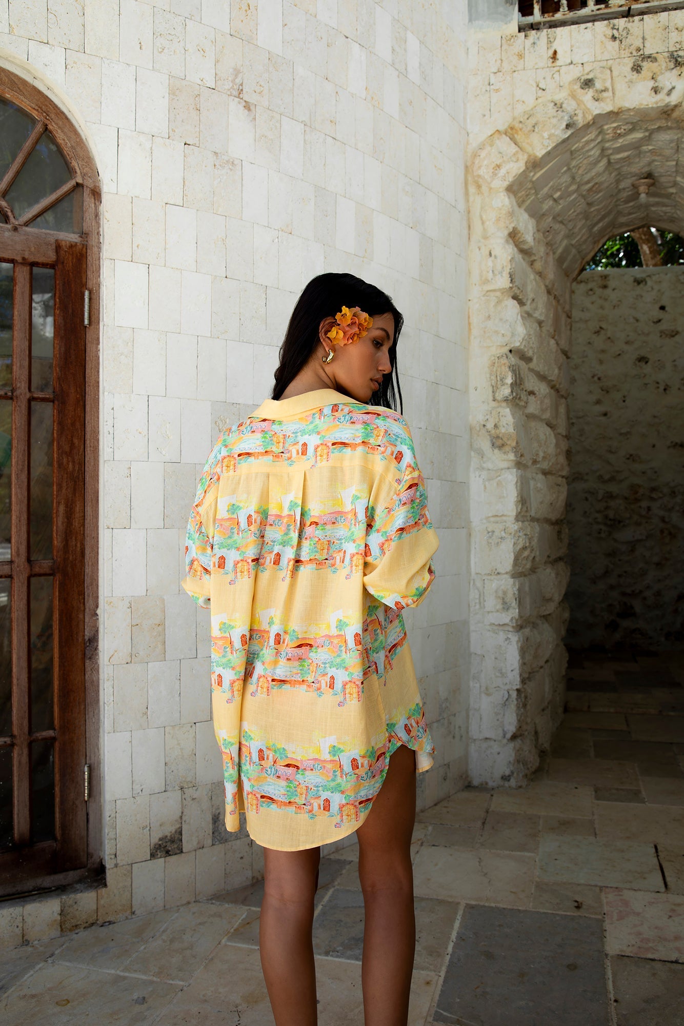 ARESS MILANO Venice Shirt Casablanca Print