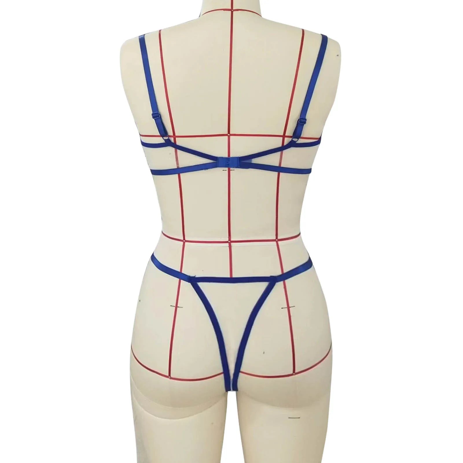 Fiora Embroidery Mesh Underwire Lingerie Set