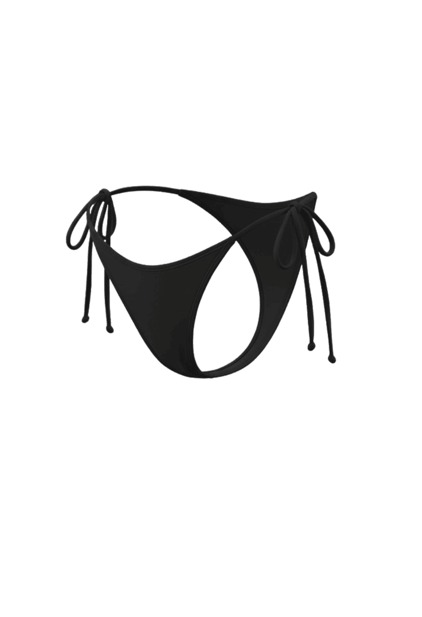 Sienna Bikinihose zum Binden Schwarz