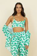 Enchanted Days Crop Top Green