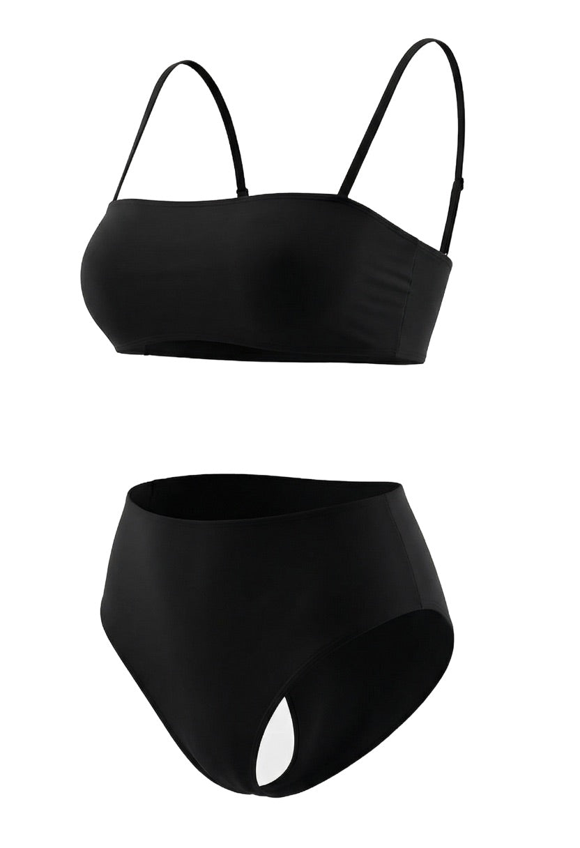 Valeria Bikini Set in Black – Sleek & Flattering Beachwear
