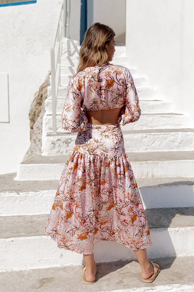 Come And Go Maxi Dress Pink