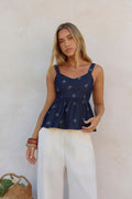 Dainty Darling Top Blue
