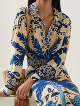 Unique Palm Tree Floral Cropped Top Shirt